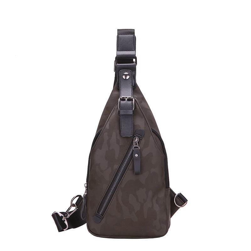 Camouflage waterproof Mens single shoulder bag Korean male Bag Satchel tide back chest chest pack wrapping motion explosion Men DealSniper.net