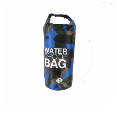 Camouflage waterproof bucket bag beach bag waterproof bucket Outdoor DealSniper.net Dark blue 10L