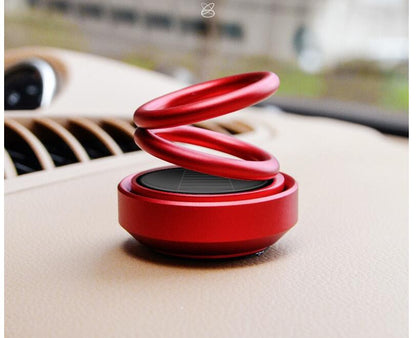 Solar Auto Rotation Car Air Freshener Perfume Seat Vehicle dealsniper-net Red