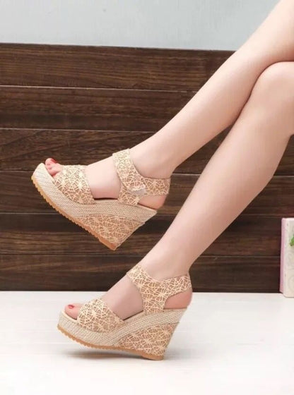 Flat bottom high heel sandals Women dealsniper-net