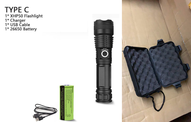 XHP70.2 Powerful Usb Led Flashlight Home DealSniper.net P50 set B AU