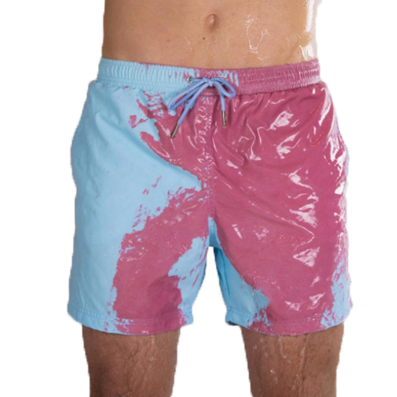 Magical Change Color Beach Shorts Summer Men Swimming Trunks Men dealsniper-net