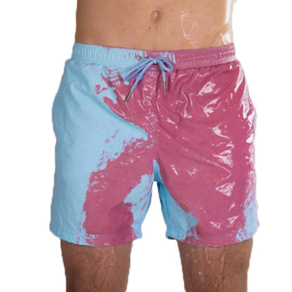 Magical Change Color Beach Shorts Summer Men Swimming Trunks Men dealsniper-net