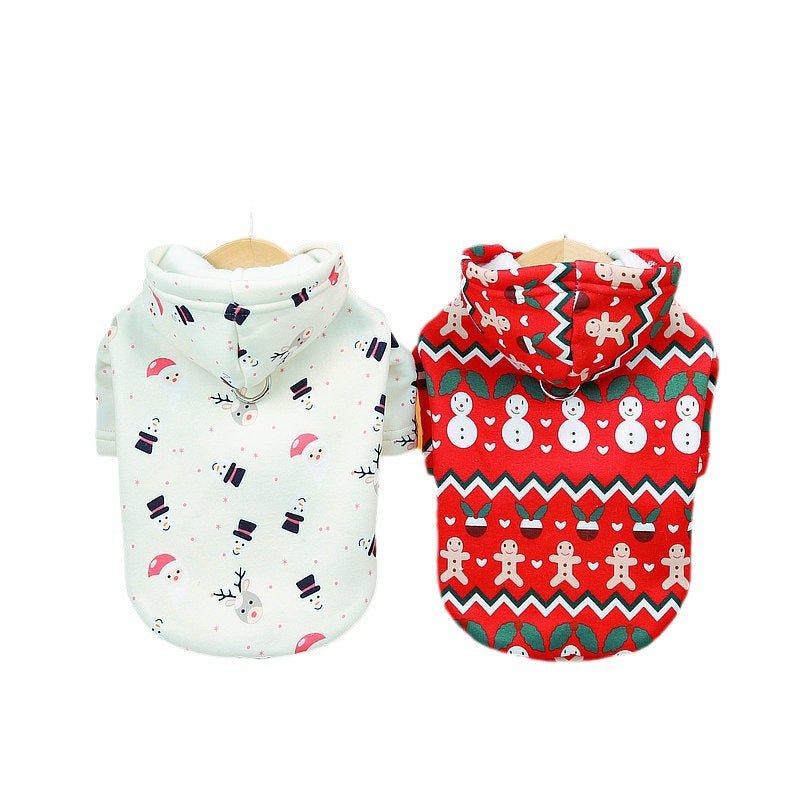 Dog Clothes Christmas Sweatshirt Clothes Pets DealSniper.net