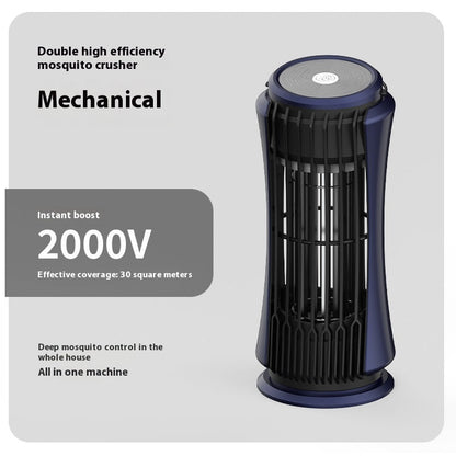 Wall-mounted Electric Shock Mosquito Killing Lamp House DealSniper.net Mechanical Style Midnight Blue
