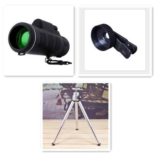 40X60 Single Binoculars Outdoor Low Light Night Electronics BlenderJuice.com CJ C