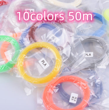 3D print pen 3D pen two generation graffiti 3D stereoscopic Kids dealsniper-net 10colors 50m PLA