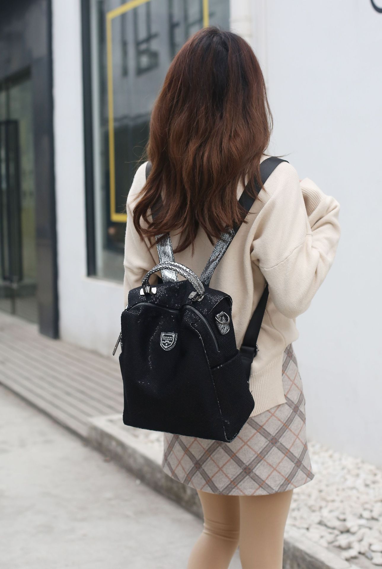 Fashion Personality Women's New Mesh Backpack Women Gym From House