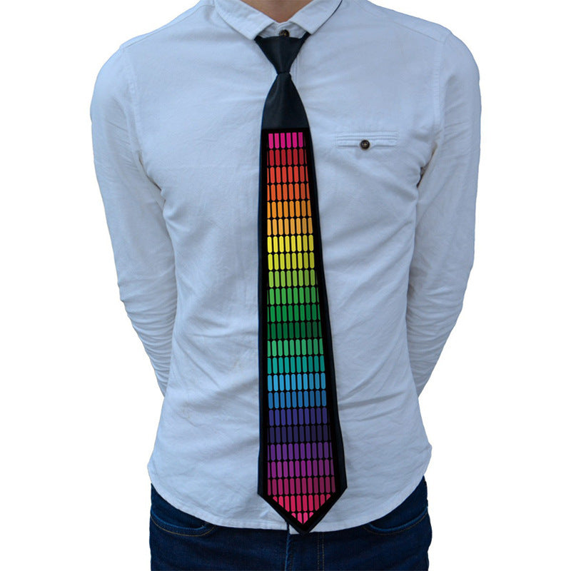 Christmas Ball Party Performance Glowing Necktie Holidays DealSniper.net FG TA 04