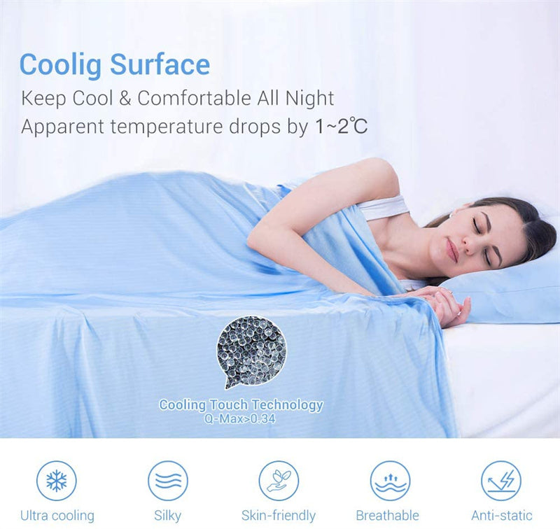 Cooling Blanket Cooling Fiber Absorb Heat Washable Cover House DealSniper.net
