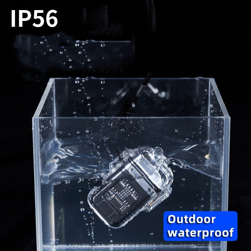 Transparent Shell Double Arc Lighter Waterproof And Windproof Gadgets dealsniper-net