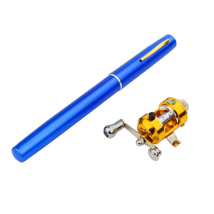 1 meters foreign trade Mini fishing rod, cross border Outdoor dealsniper-net blue