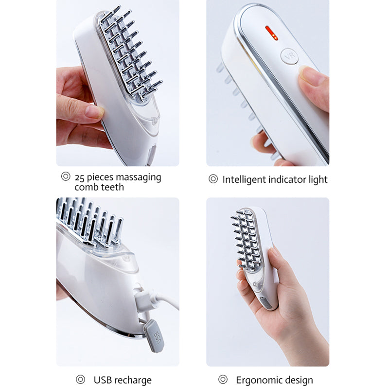 Head LED Red Light Scalp Massage Electric Comb Health Gym From House