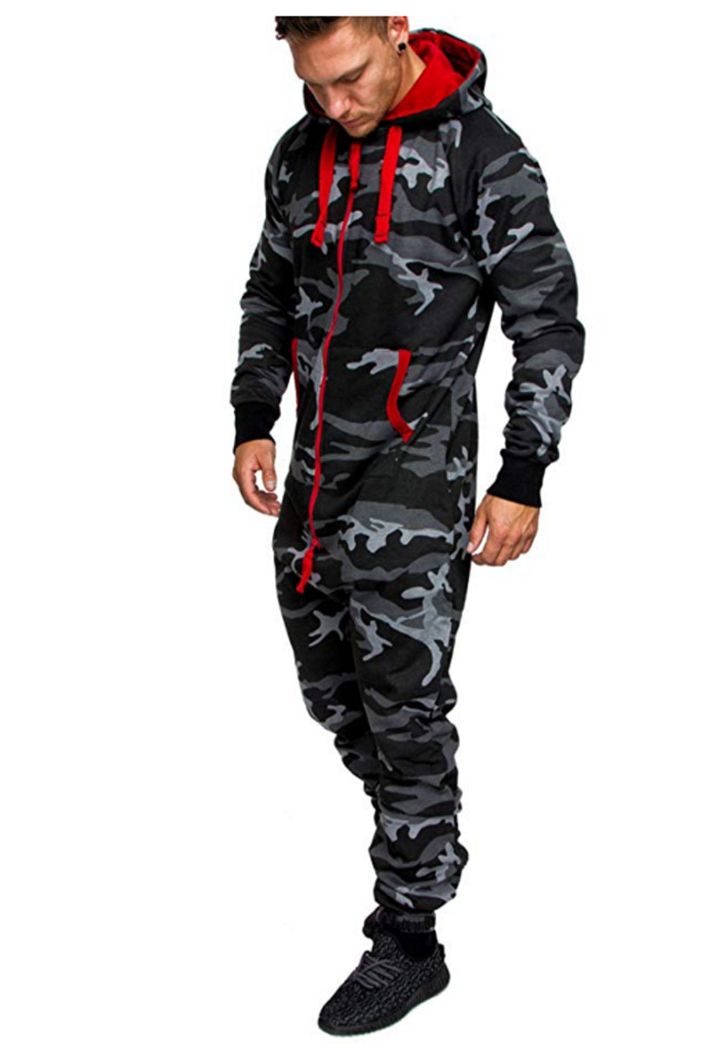 Hooded fleece bodysuit Men dealsniper-net Camouflage 3XL