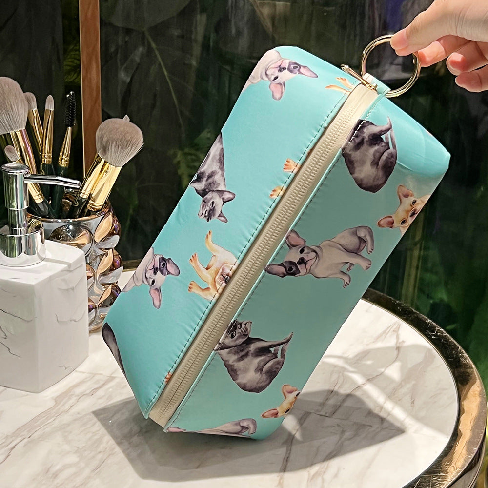 Cute Dog Pets Print Cosmetic Bag Waterproof Makeup Bags Travel Pets DealSniper.net