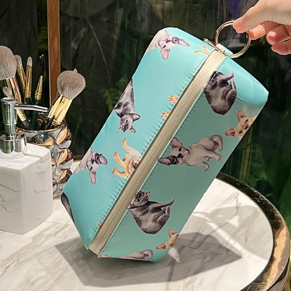 Cute Dog Pets Print Cosmetic Bag Waterproof Makeup Bags Travel Pets DealSniper.net