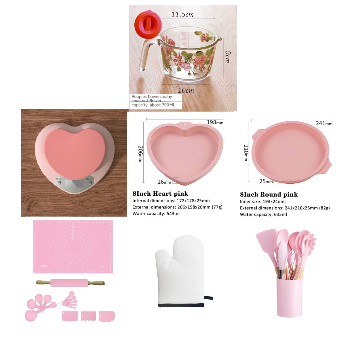 New Fashion Personalized Kitchen Electronic Scale Kitchen Gym From House 1gto5kg three in one Set USB