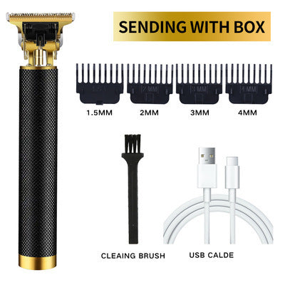 Hair Trimmer Clipper Rechargeable Hair Clipper Men DealSniper.net Black gold
