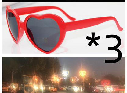 Night Lights Change Love Special Effects Glasses Sunglasses Deals DealSniper.net 3pcs Red