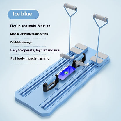 Fitness Board Upgrade Multi-functional Abdominal Wheel Home Sports Gym From House Blue