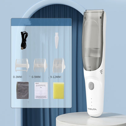 Baby Suction Type Electric Hair Clipper Kids dealsniper-net Upgrade White