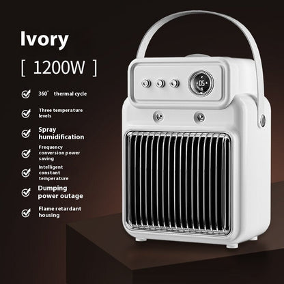 1200W 2 In 1 Efficient Room Heater Humidifying Table Heater Gadgets DealSniper.net White EU