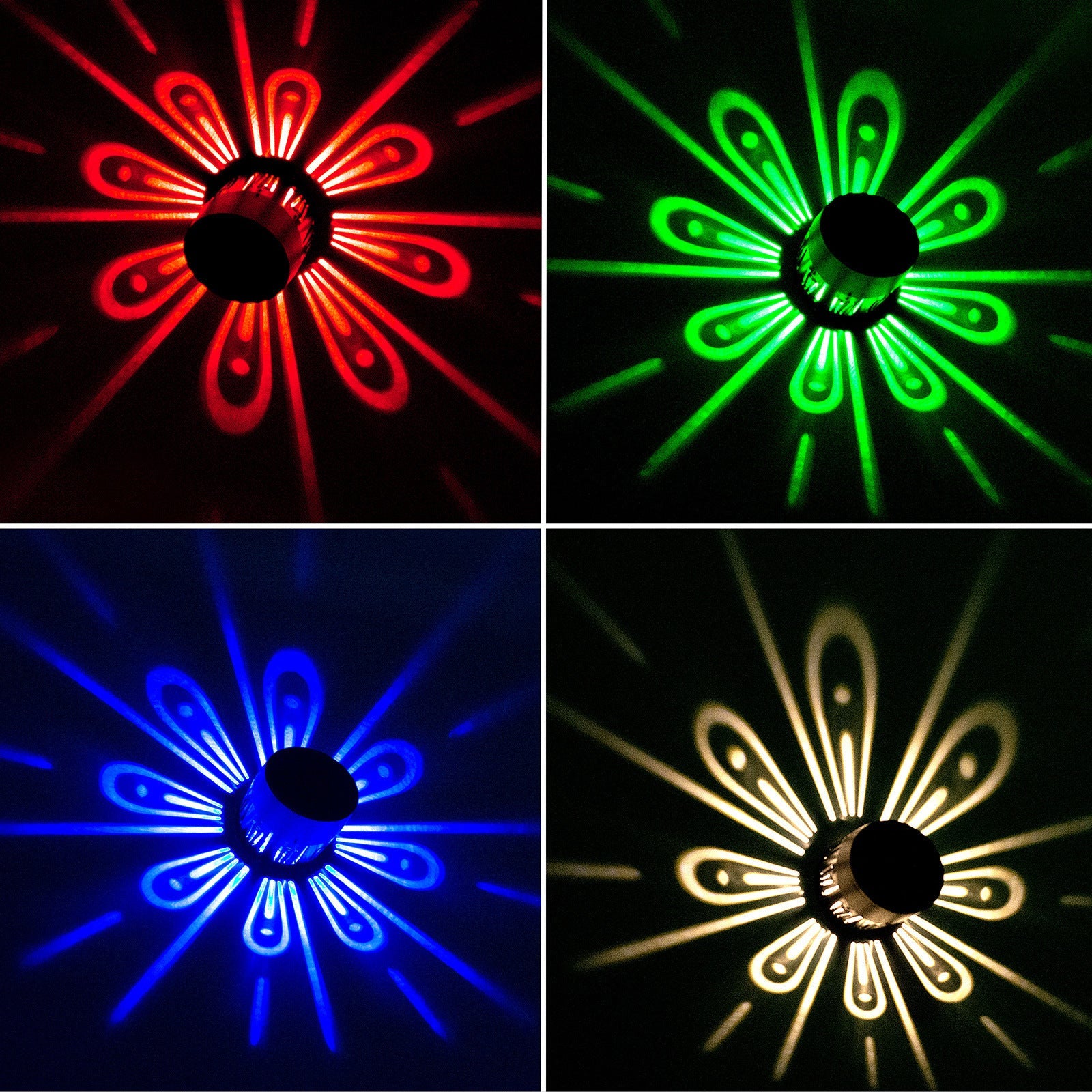 Solar 360-degree Luminous Shadow Ambience Light House DealSniper.net RGB