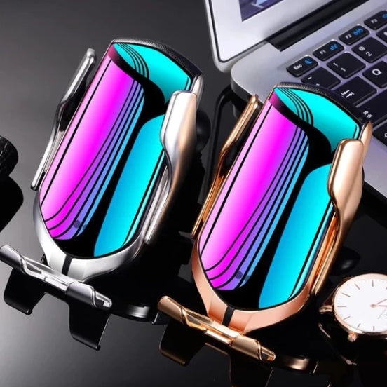 S5 Car Wireless Charging Mobile Phone Bracket Vehicle DealSniper.net Gold Fast charge