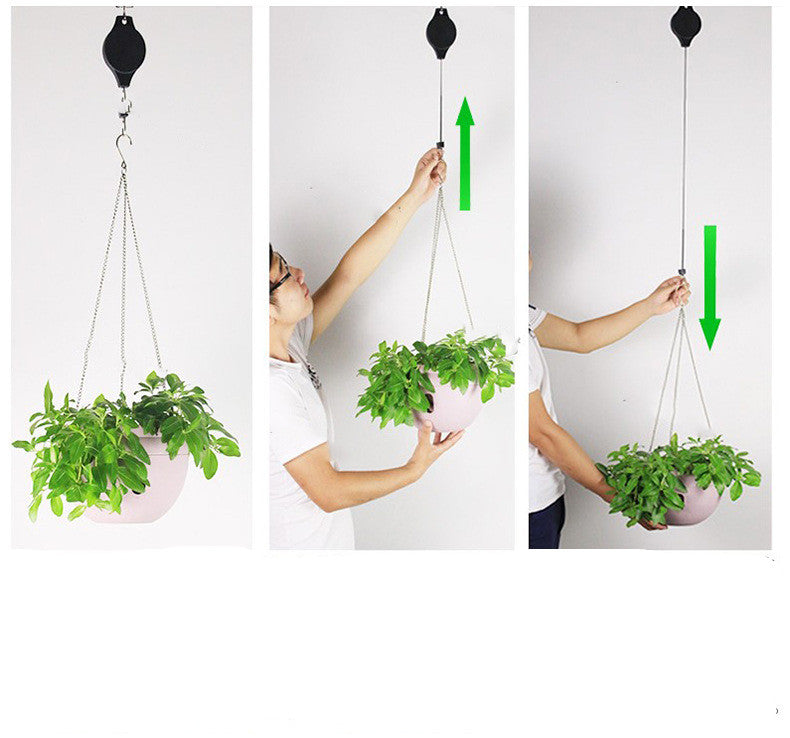 Free Lifting Hanging Basket Bird Cage Hook Home Decor Gym From House
