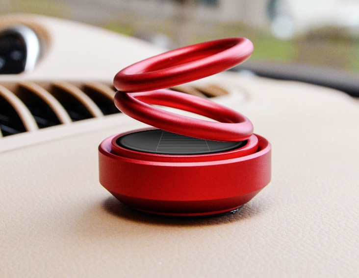 Solar Auto Rotation Car Air Freshener Perfume Seat Vehicle dealsniper-net