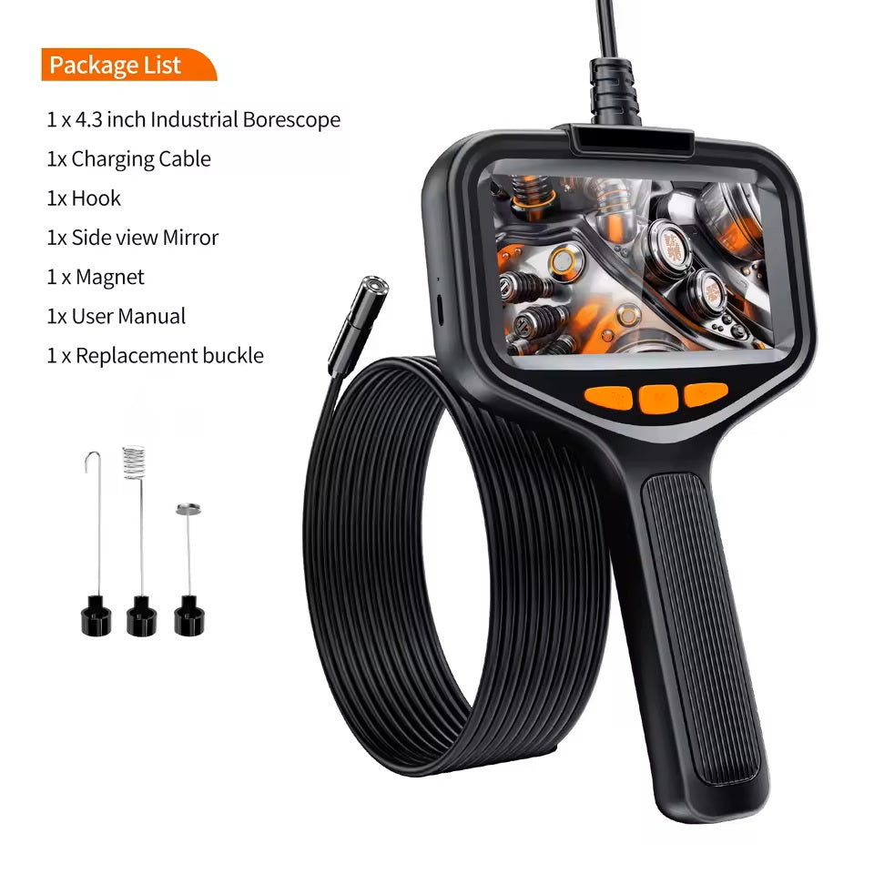 Borescope With Light Industrial Endoscope Inspection Camera Electronics Gym From House