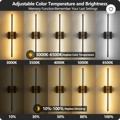 28 2-Pack Modern LED Wall Sconce Minimalist Indoor Wall Light Home Decor Gym From House