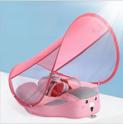 Children's Free Inflatable Lying Ring Anti-turning Swimming Ring Kids DealSniper.net