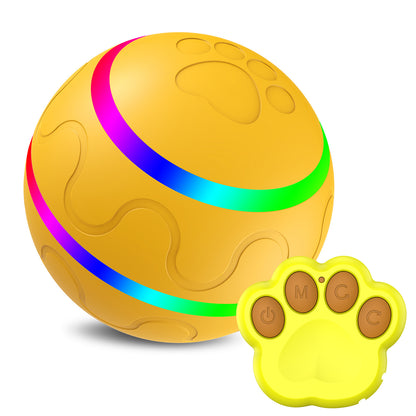 Pet New Cat Wicked Ball Toy Intelligent Ball USB Cat Toys Pets dealsniper-net Yellow Upgrade remote control