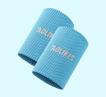 Wrist Brace Support Breathable Ice Cooling Tennis Wristband sport DealSniper.net Blue M