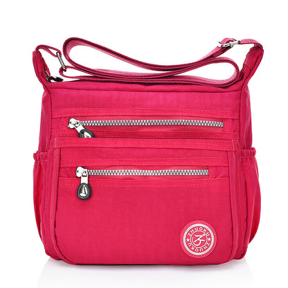 New handbag new shoulder bag lady cross waterproof nylon bag bag factory direct Women dealsniper-net Pink