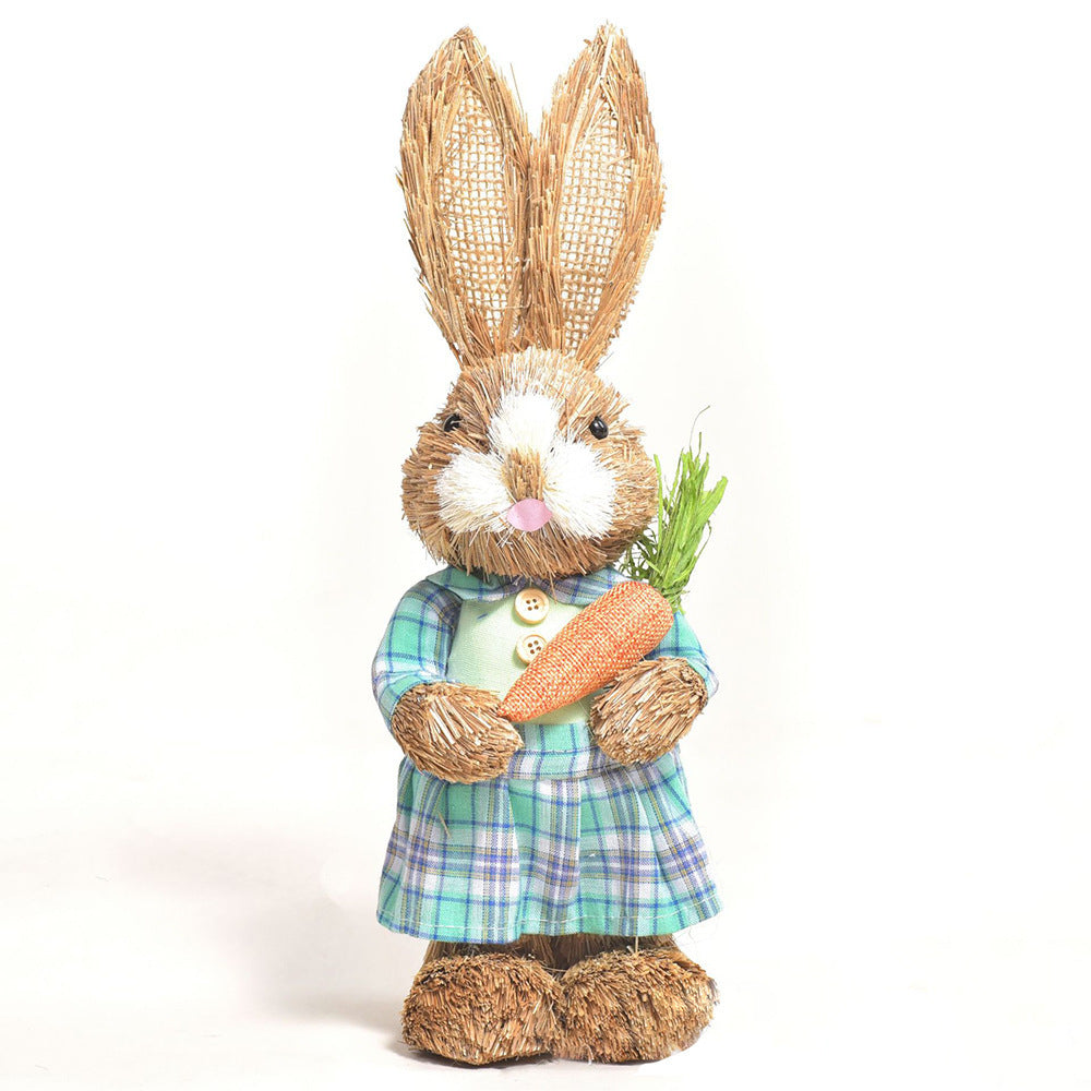 Simulation Papyrus Easter Rabbit Decoration Garden dealsniper-net 13