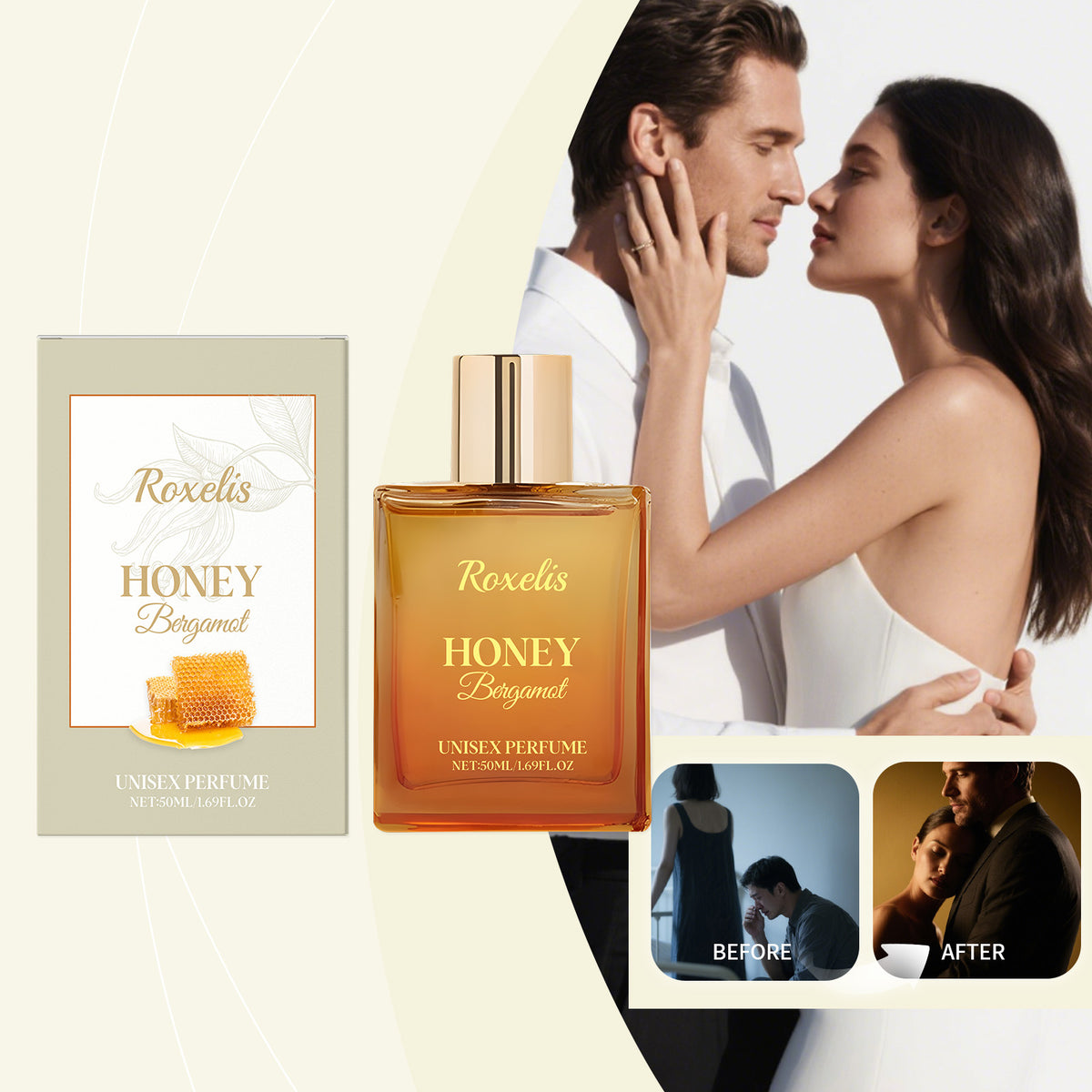 Unisex Honey Bergamot Perfume Long-Lasting Light & Fresh-fragrance Beauty DealSniper.net
