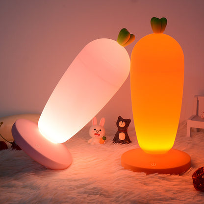 Small Night Lamp Creative Cartoon Carrot Desk Lamp Home Decor dealsniper-net