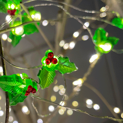 Christmas Gift Bell Christmas Tree Elk Maple Leaf Crutch Christmas Holidays DealSniper.net Maple Leaf 10 Lights 2AA