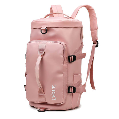 Waterproof Gym Fitness Bag Outdoor Travel Sport Travel dealsniper-net Light pink