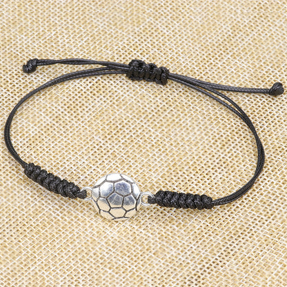 Hand Made Wax Thread Braided Hand Rope Alloy Bracelet Jewelry DealSniper.net