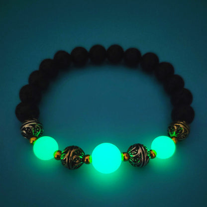 Fashion Jewelry Woman Luminous Beaded Bracelet Jewelry Gym From House Green