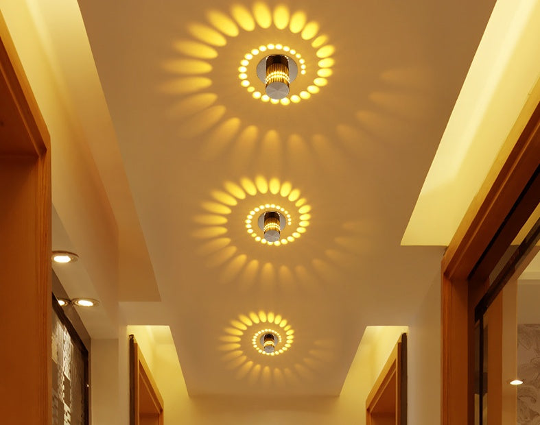 LED Wall Lights Modern Simple Spiral Wall Lamp