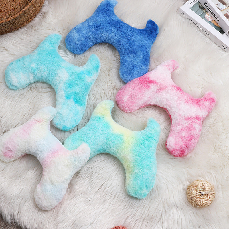 Pet Pillow Super Soft Tie-dyed Plush Cat Supplies Pets dealsniper-net