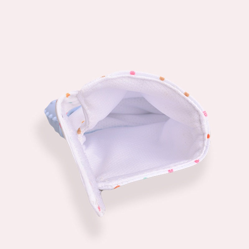 Baby teether baby anti-bite silicone molar gloves children's sound toys Kids DealSniper.net