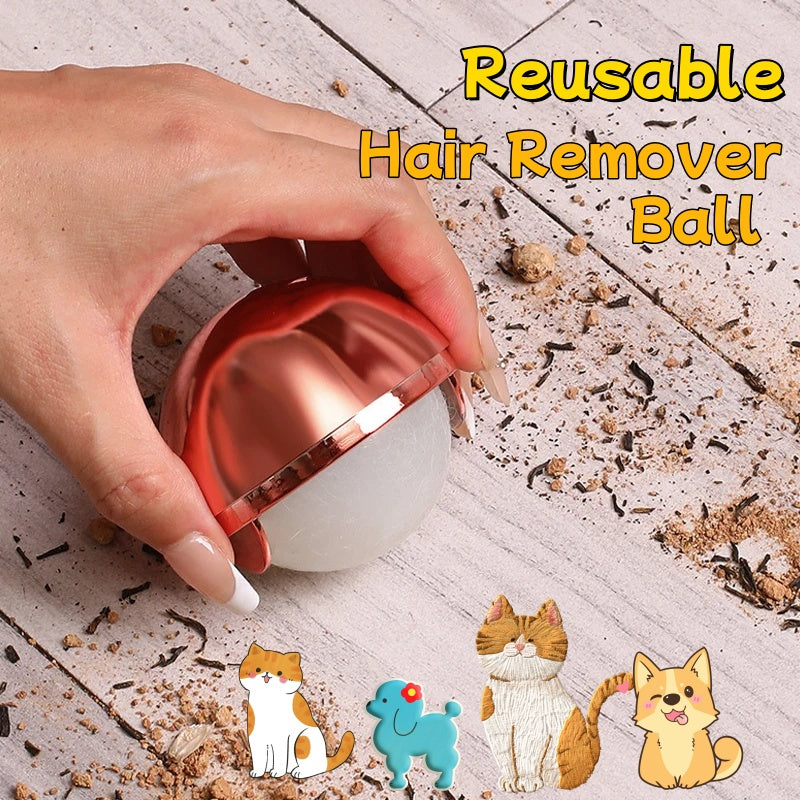 Reusable Hair Remover Ball Pet Hair Lint Roller Clothes Dust Cleaning Pets dealsniper-net
