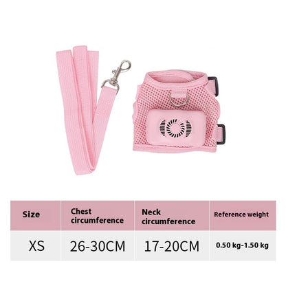 Pets Dog Vest Chest Strap Cooling And Breathable With Air Conditioner Pet Products Pets dealsniper-net Cherry Pink XS