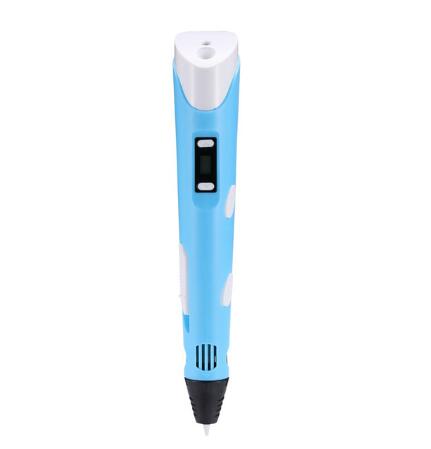 3D print pen 3D pen two generation graffiti 3D stereoscopic Kids dealsniper-net Blue USB