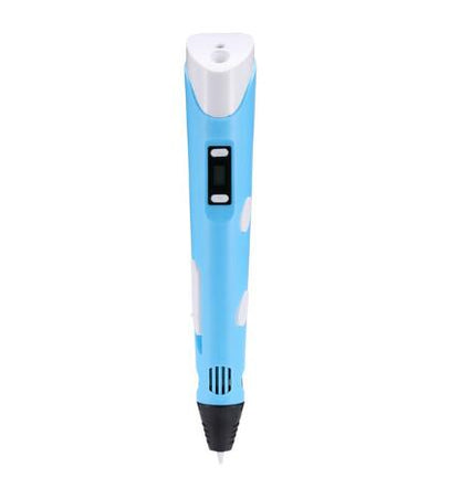 3D print pen 3D pen two generation graffiti 3D stereoscopic Kids dealsniper-net Blue USB